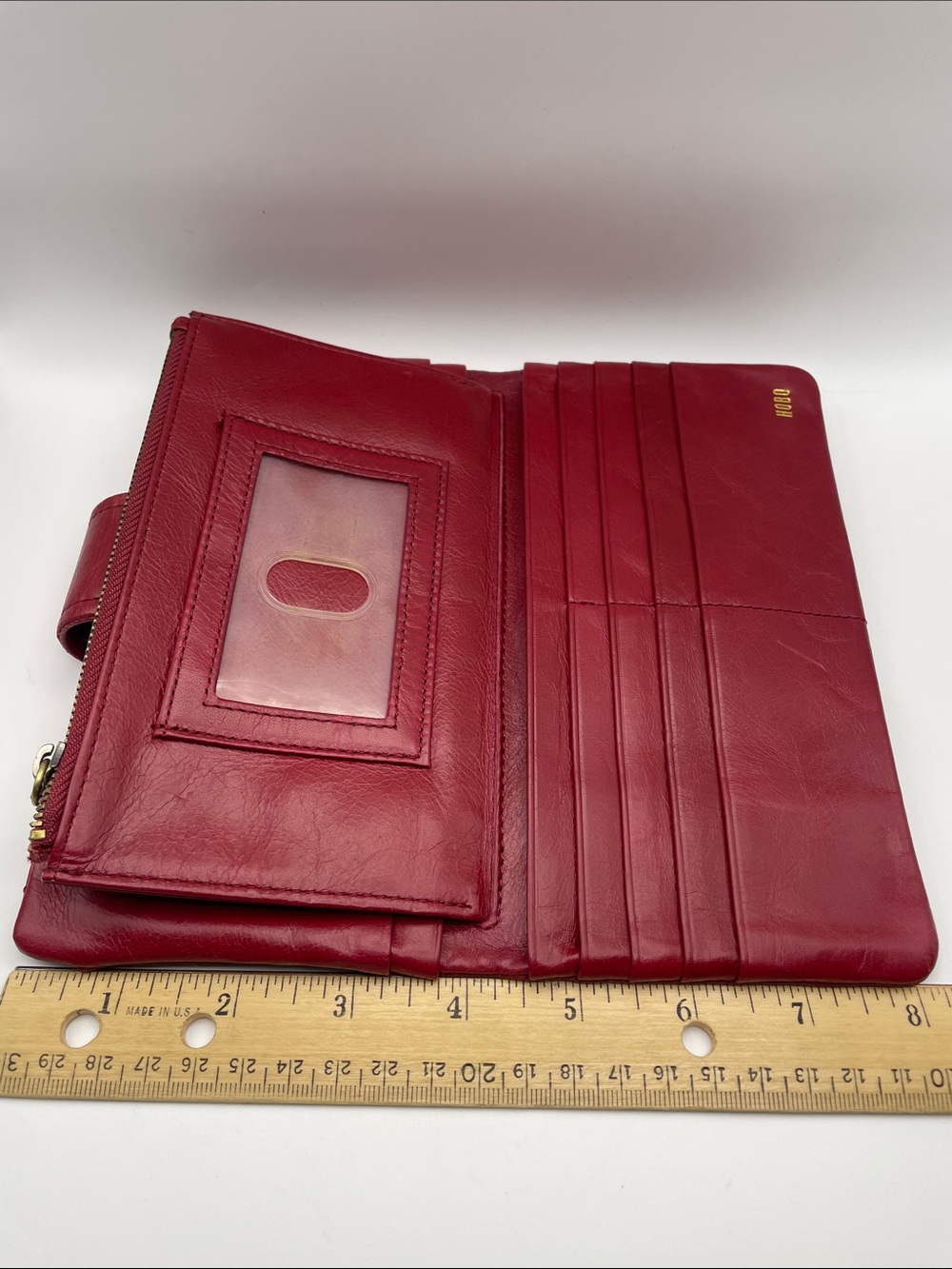 HOBO Torch Leather Wallet - Cardinal Red - Picture 13 of 16